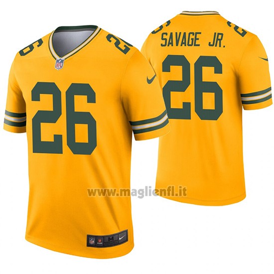 Maglia NFL Legend Green Bay Packers 26 Darnell Savage Jr. Inverted Or